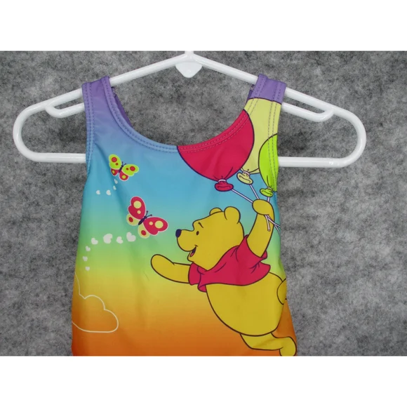 Disney Toddler Swimsuit Baby 24M Pooh Swim Balloons Butterfly - Picture 2 of 9